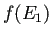 $ f(E_1)$