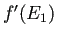 $ f'(E_1)$