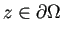 $ z\in\rd\Omega$