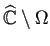 $ \widehat{\mathbb{C}}\setminus\Omega$