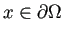 $ x\in\rd\Omega$