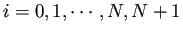 $ i=0,1,\cdots,N,N+1$