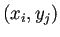 $ (x_i,y_j)$
