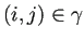 $ (i,j)\in\gamma$