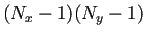 $ (N_x-1)(N_y-1)$