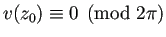 $ v(z_0)
\equiv 0\pmod{2\pi}$