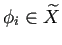 $ \phi_i\in\widetilde X$