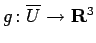 $ g\colon\overline U\to\R^3$