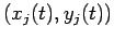 $ (x_j(t),y_j(t))$