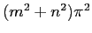 $ (m^2+n^2)\pi^2$