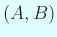 $ (A,B)$