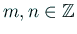 $ m,n\in\mathbb{Z}$
