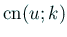 $ \mathrm{cn}(u;k)$