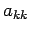 $ a_{kk}$
