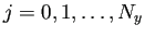 $ j=0,1,\dots,N_y$