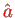 \bgroup\color{red}$ \hat{a}$\egroup