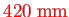 \bgroup\color{red}$ 297\;\mathrm{mm}$\egroup