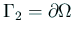 $ \Gamma_2=\rd\Omega$