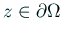 $ z\in\rd\Omega$
