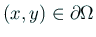 $ (x,y)\in\rd\Omega$