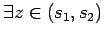 $\displaystyle \exists z\in (s_1,s_2)$