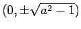 $ (0,\pm\sqrt{a^2-1})$