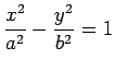 $\displaystyle \frac{x^2}{a^2}-\frac{y^2}{b^2}=1
$
