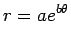 $\displaystyle r=a e^{b\theta}
$