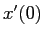$ x'(0)$