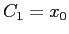 $ C_1=x_0$